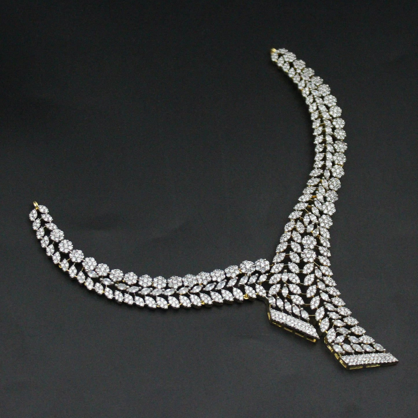 Real diamond look necklace