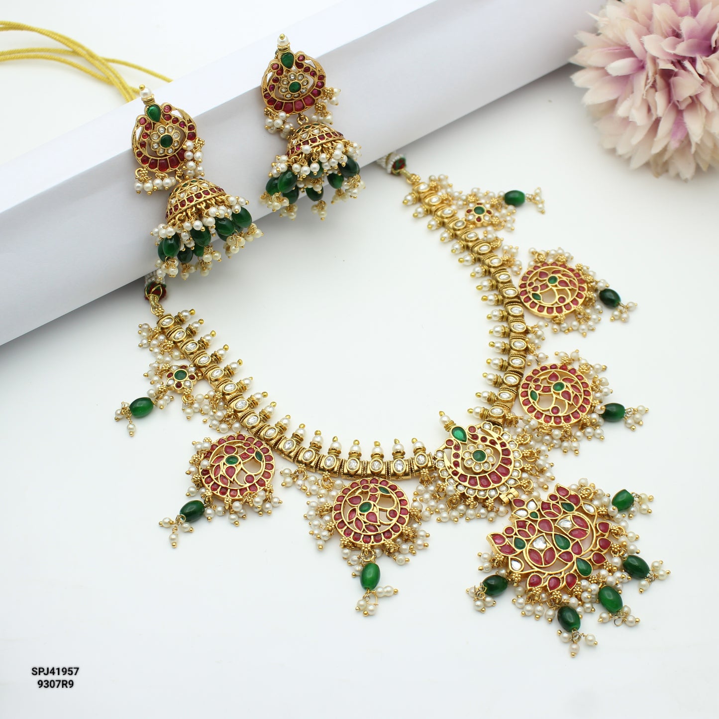 Guttapusalu Multi Short Necklace Set