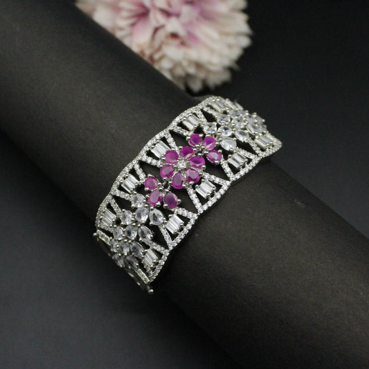 Platinum Ruby colour bracelet