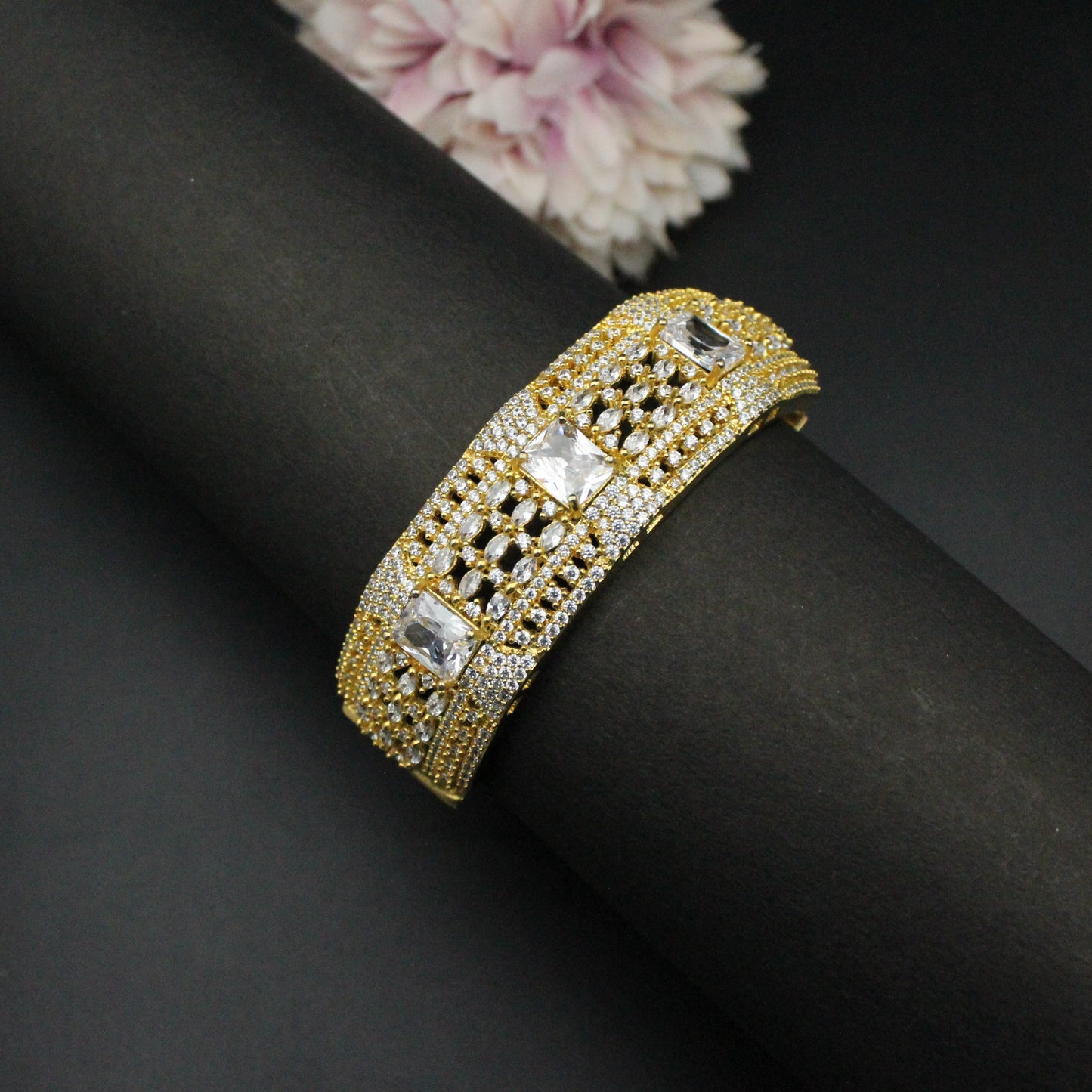 Cz full white bracelet
