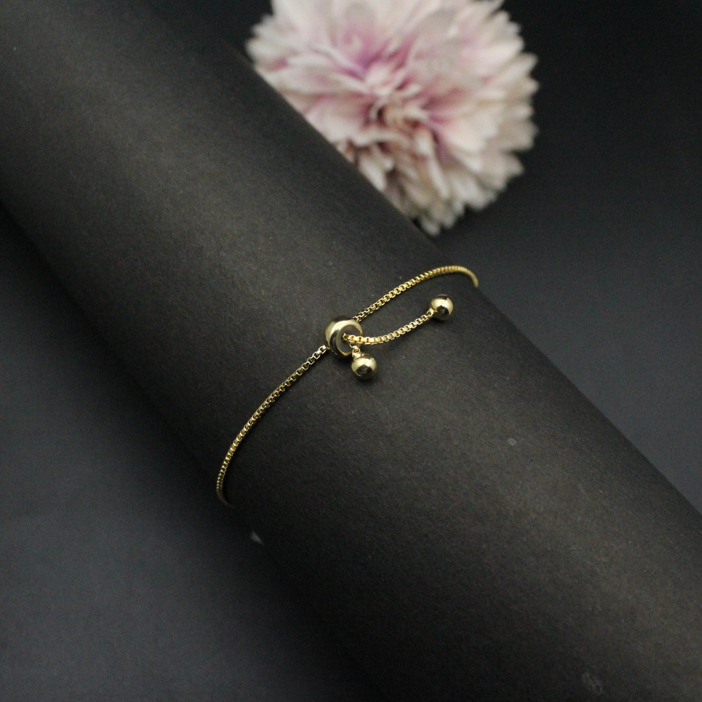 CZ Flower chain bracelet