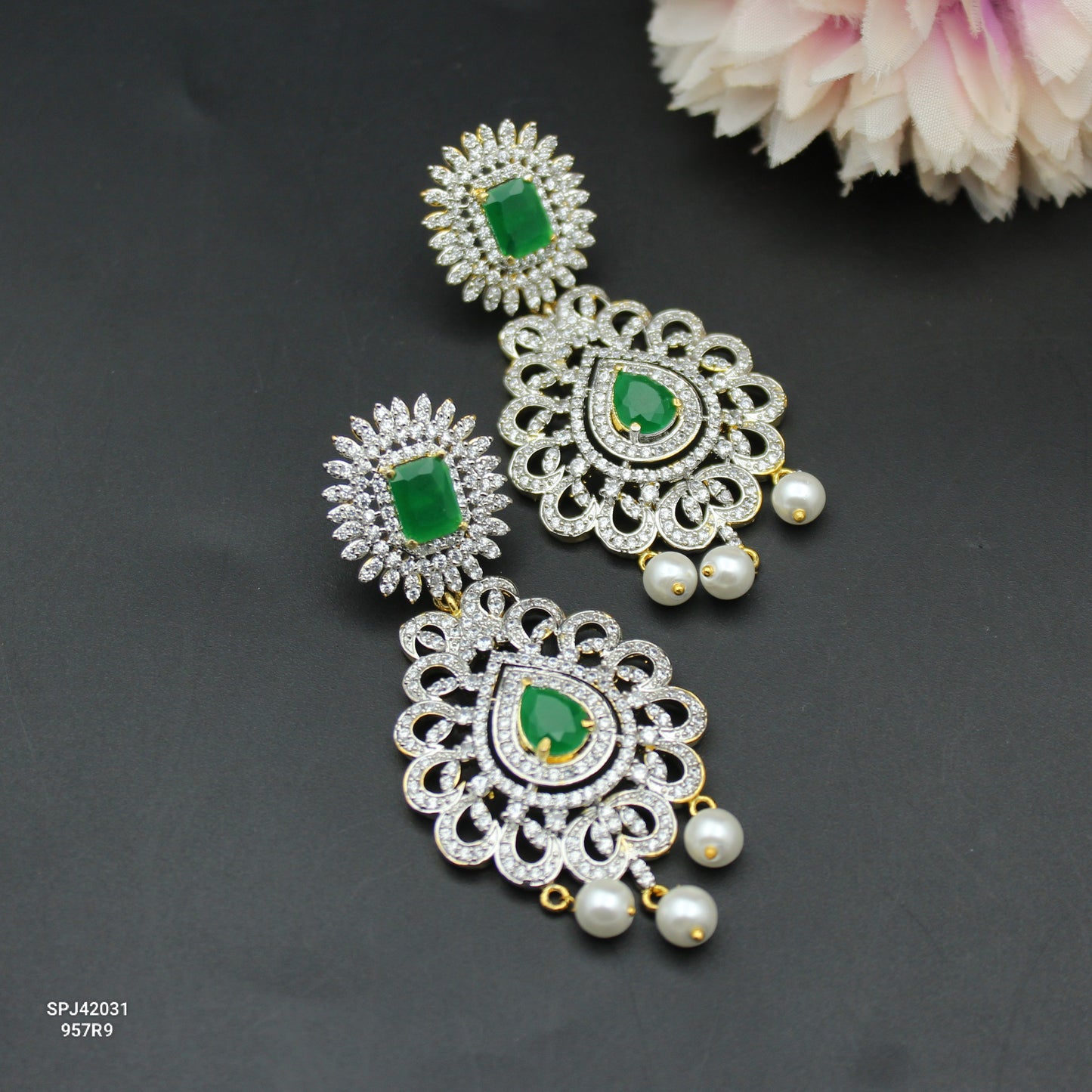 GJ Green Chandbali