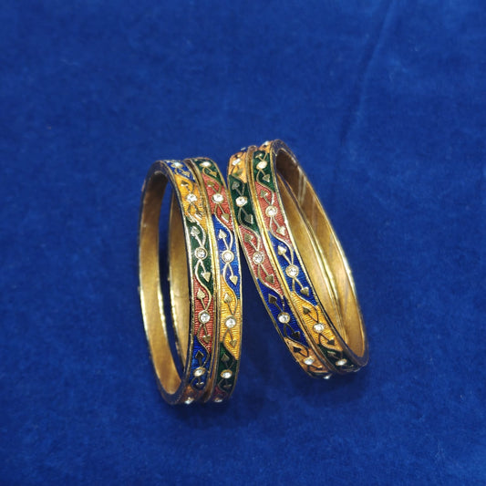 Meena Bangles 4 Pieces