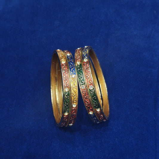 Meena Bangles 4 Piece