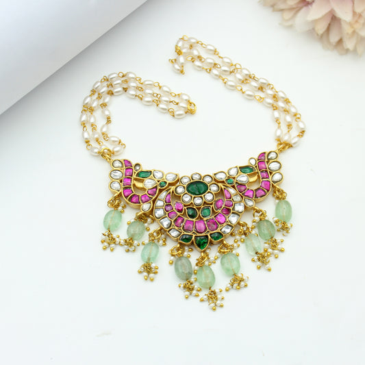 Jadau Peacock Choker