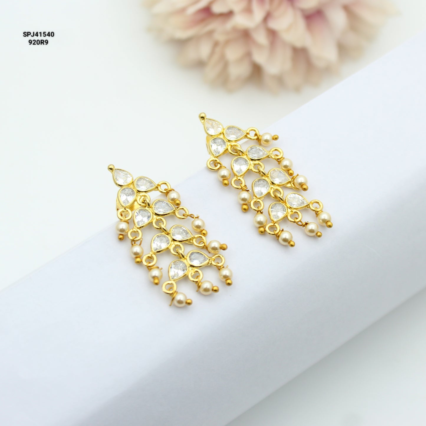 GP Earrings White