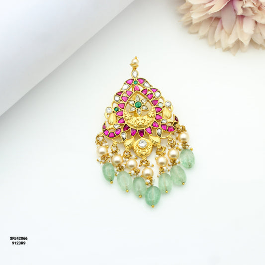 Jadau Flower Pendant