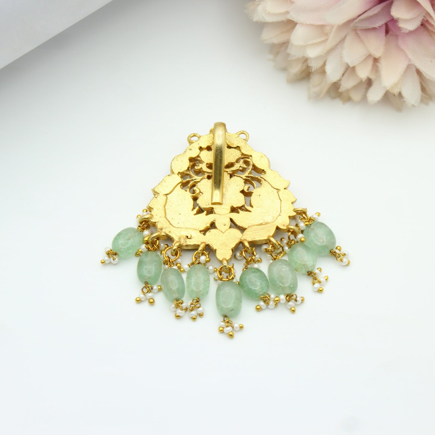Jadau Flower Pendant