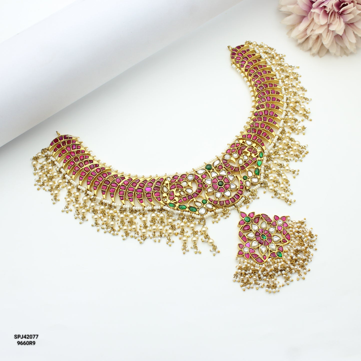 Jadau Peacock Necklace