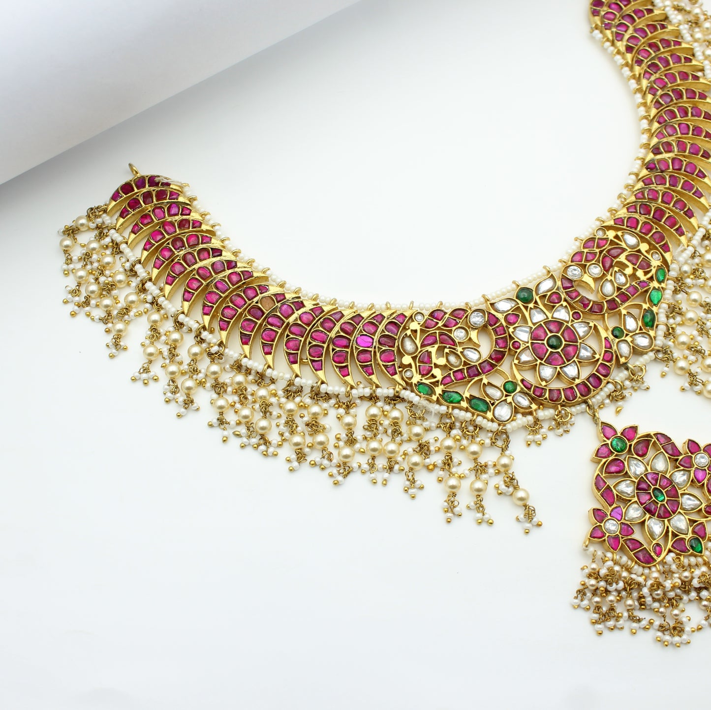 Jadau Peacock Necklace
