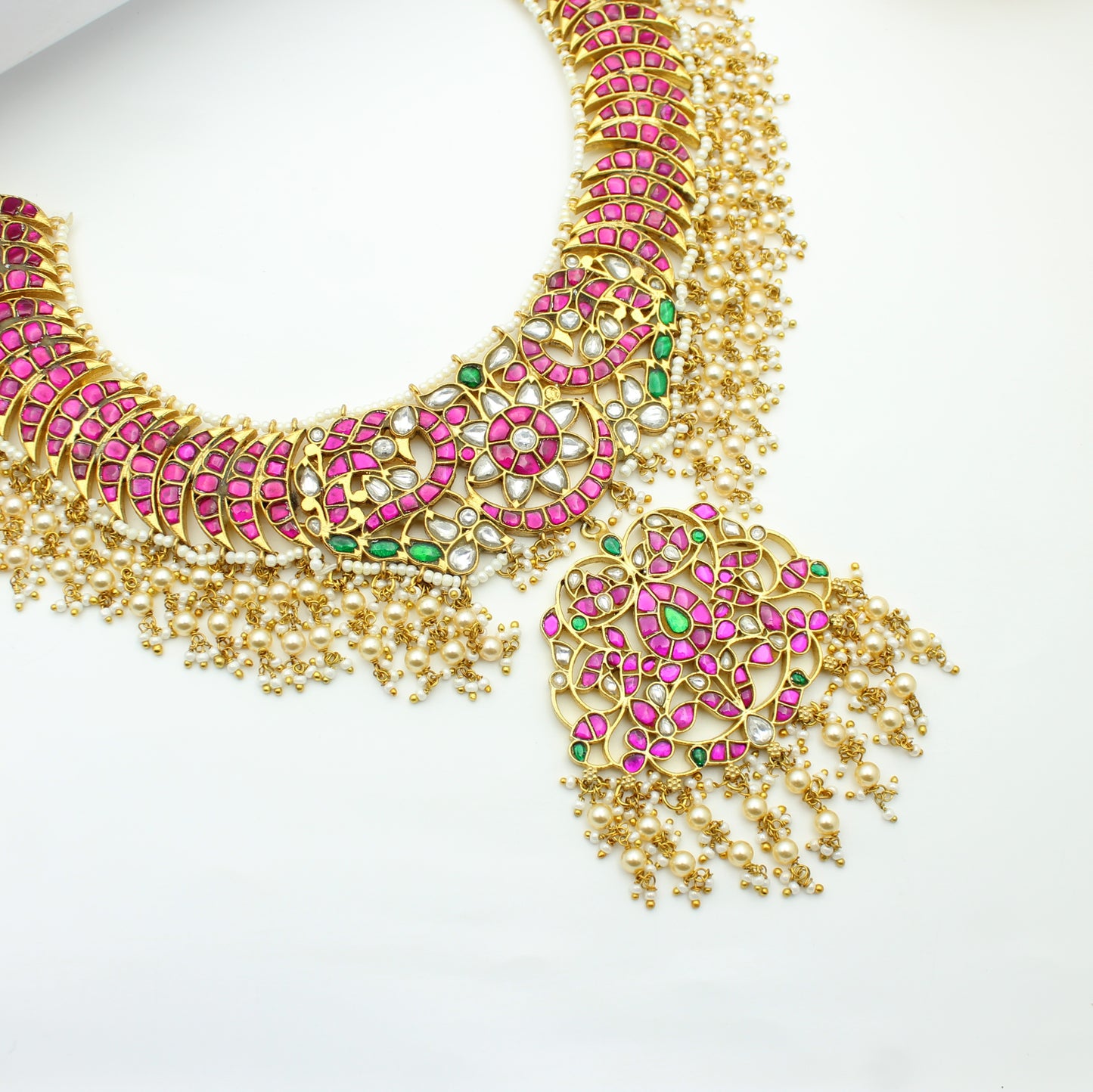 Jadau Peacock Necklace