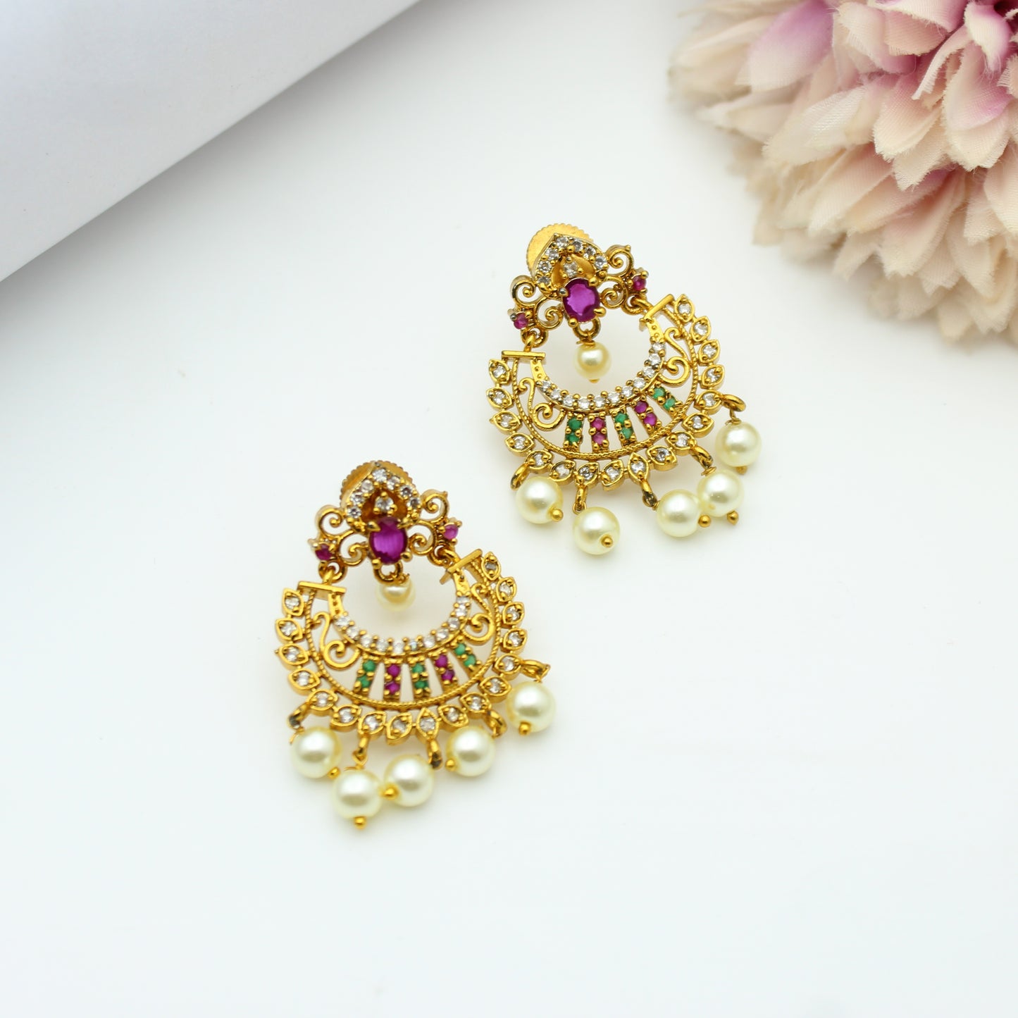 Nakshi Chandbali Multi With Push Back