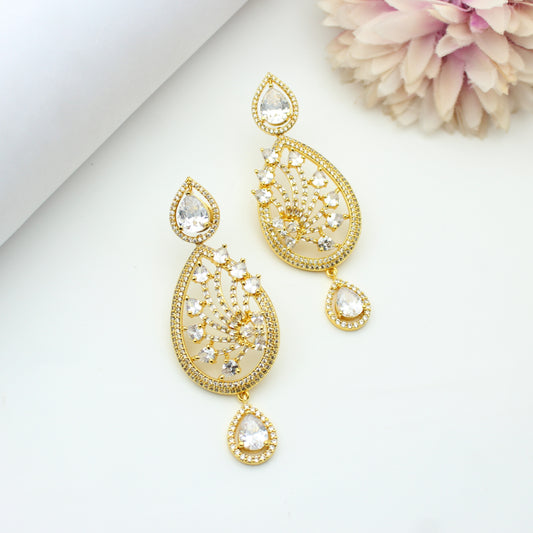 GP Earrings Full White