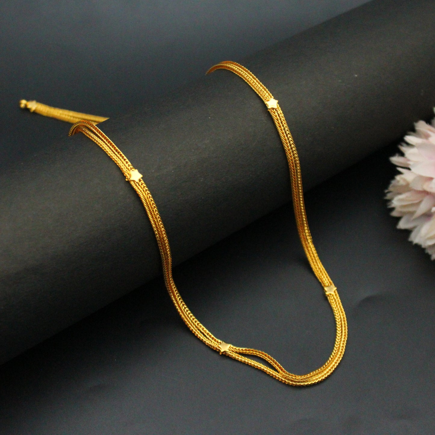Gold Chain Start Design 2 layers 24"