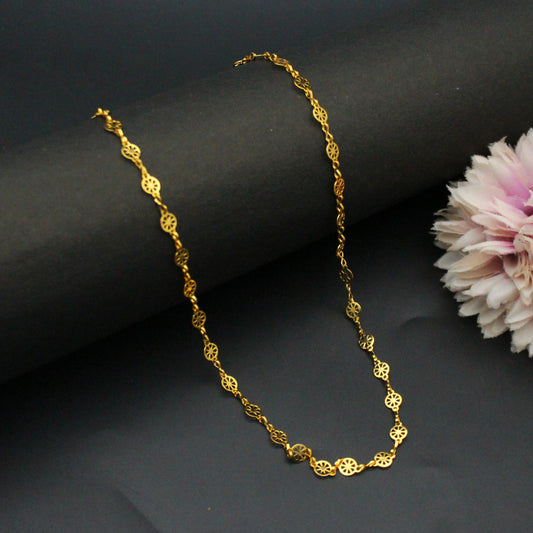 Gold Chain Round Fancy 24"