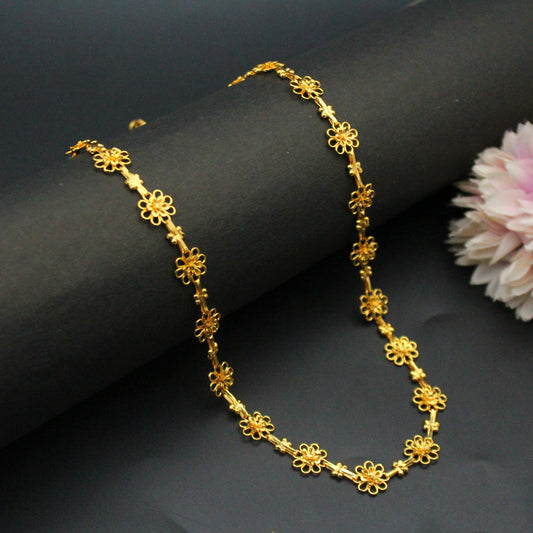 Gold Chain Flower 24"