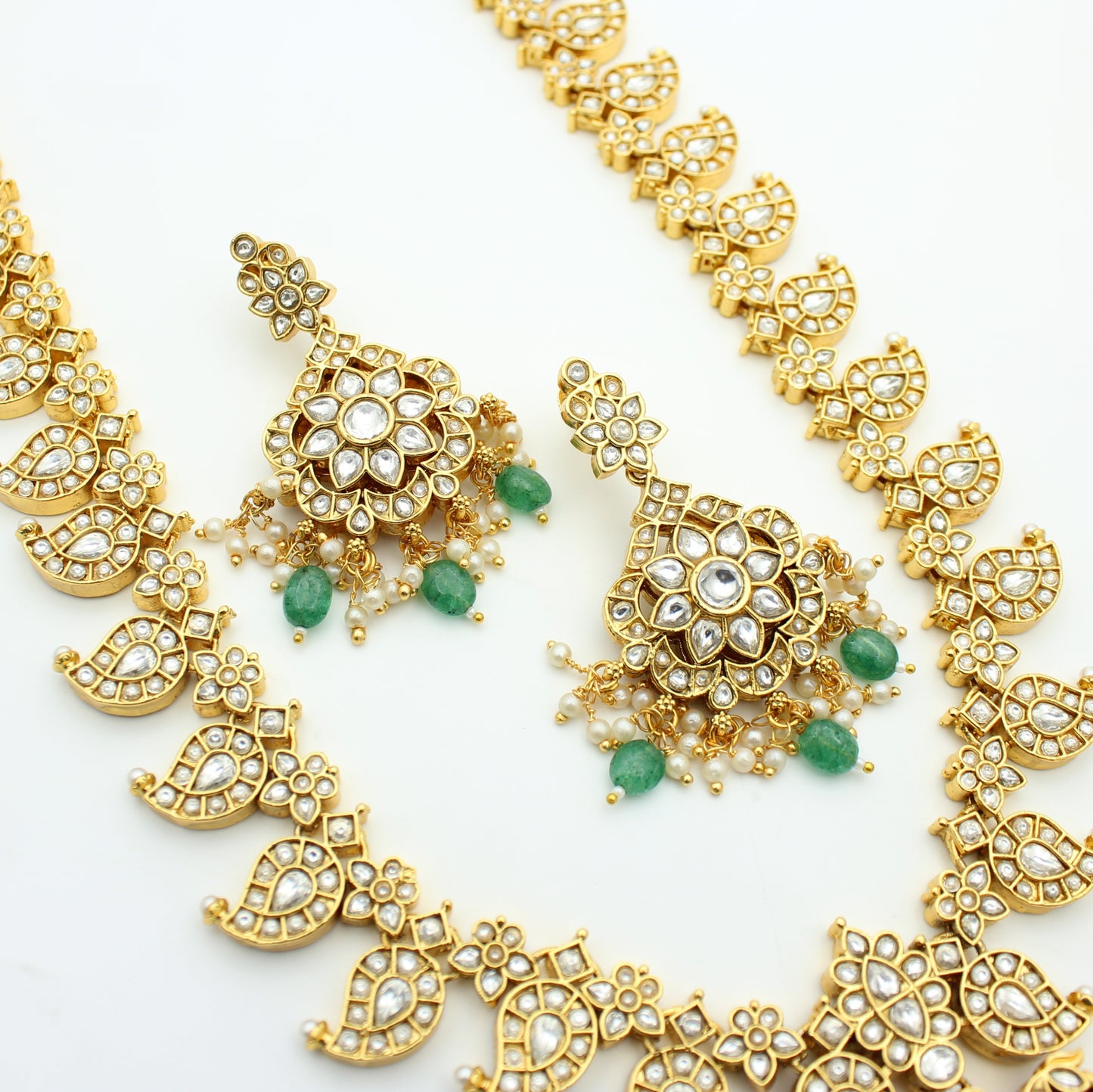 Jadau Mango 2 In 1 Long Necklace Set