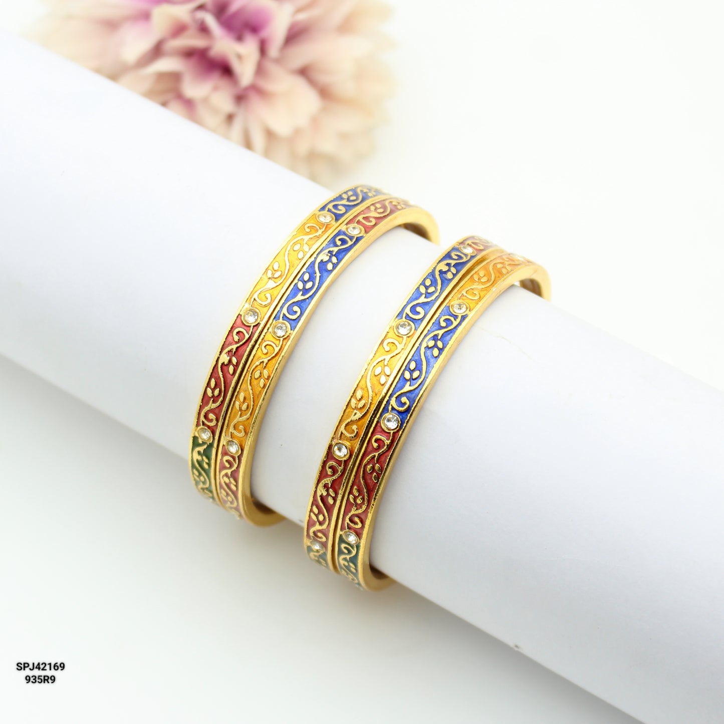 Meena Bangles 4 Piece