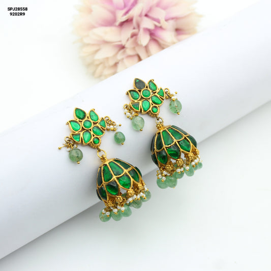 28558 Jadau Green Jhumki