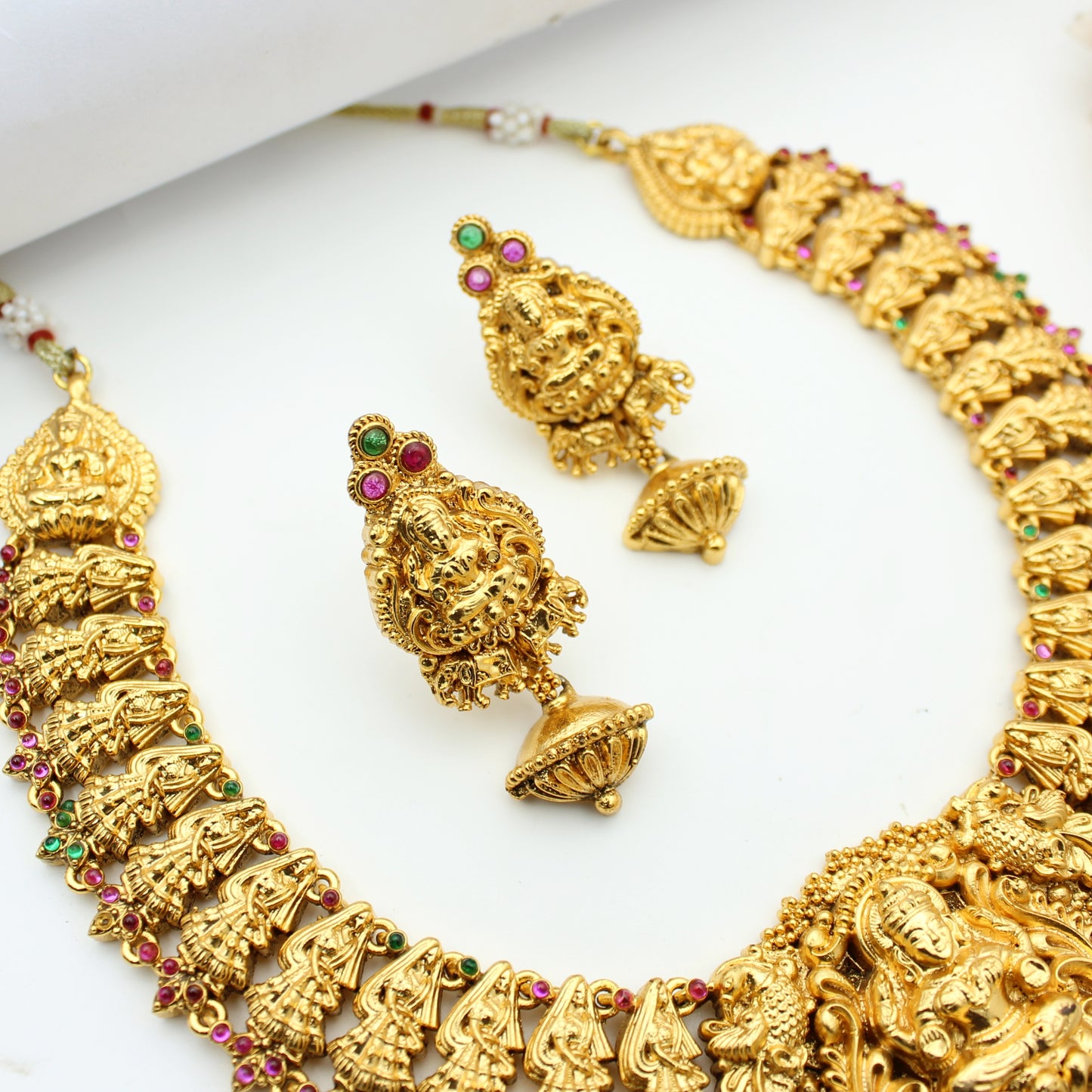 Nakshi Laxmi Short Multi Necklace