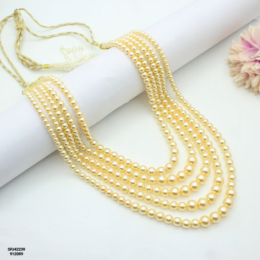 42239 5 Lines Swarovski Pearl Mala