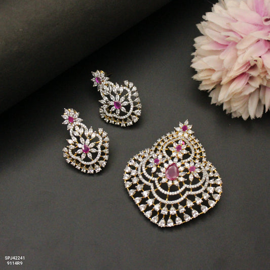 42241 GJ Pendant Set Ruby