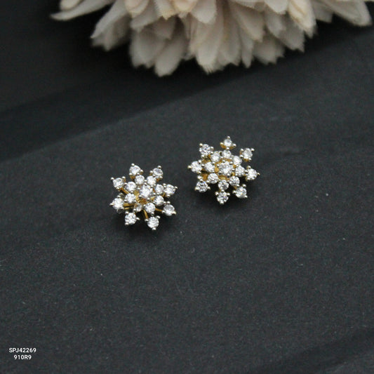 42269 GJ Flower White Studs