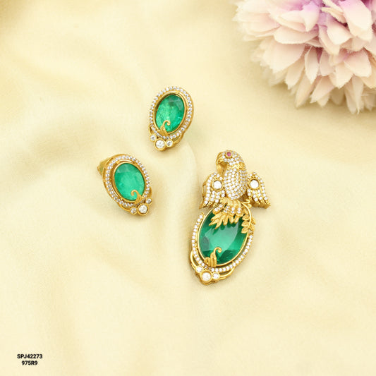 42273 Victorian Parrot Pendant Set