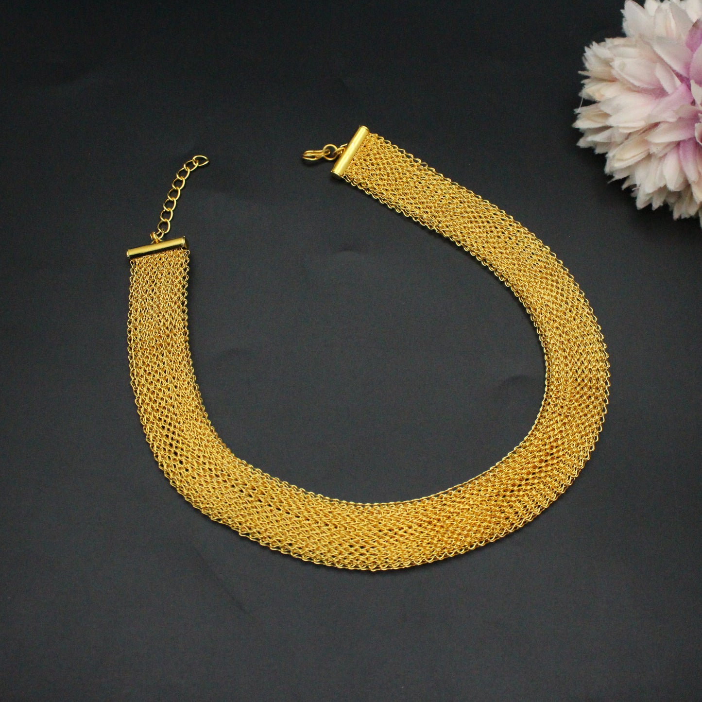42301 Gold Chain Hasli / Mesh Chain