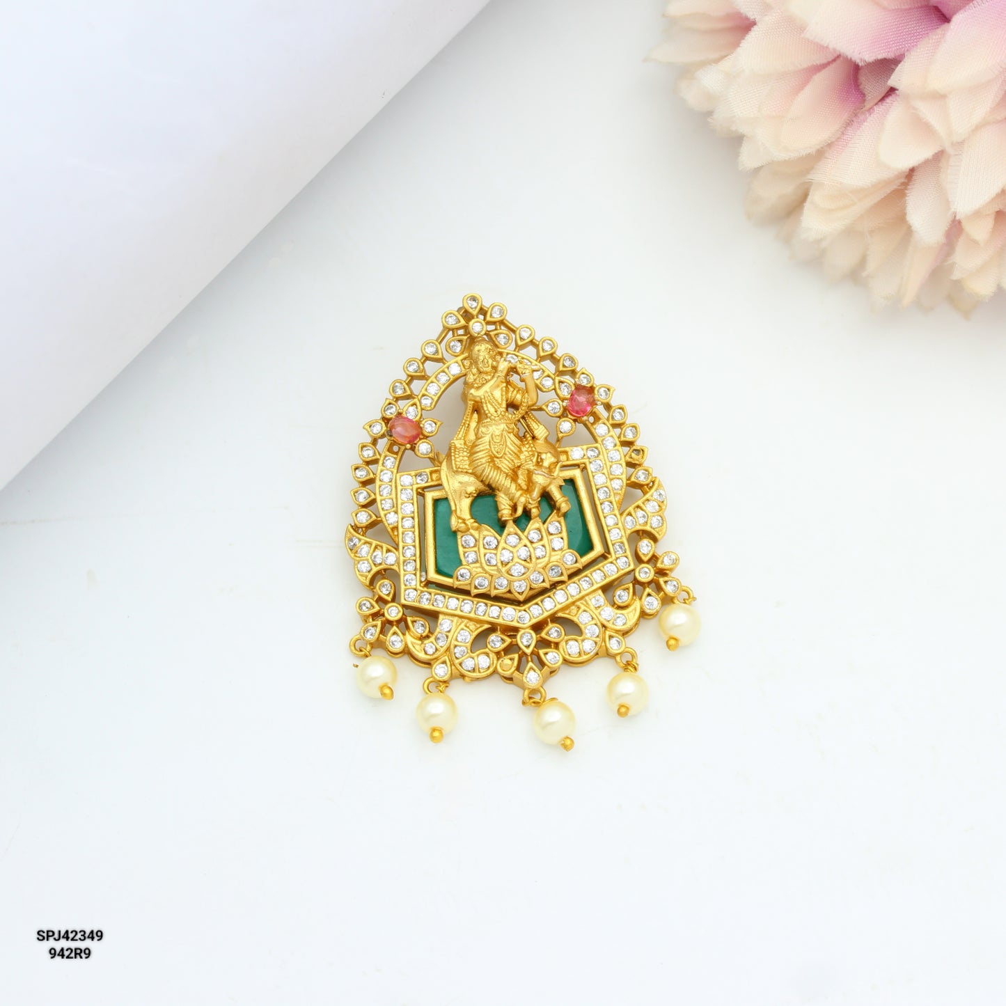 42349 Krishna Locket With Non-Openable Hook