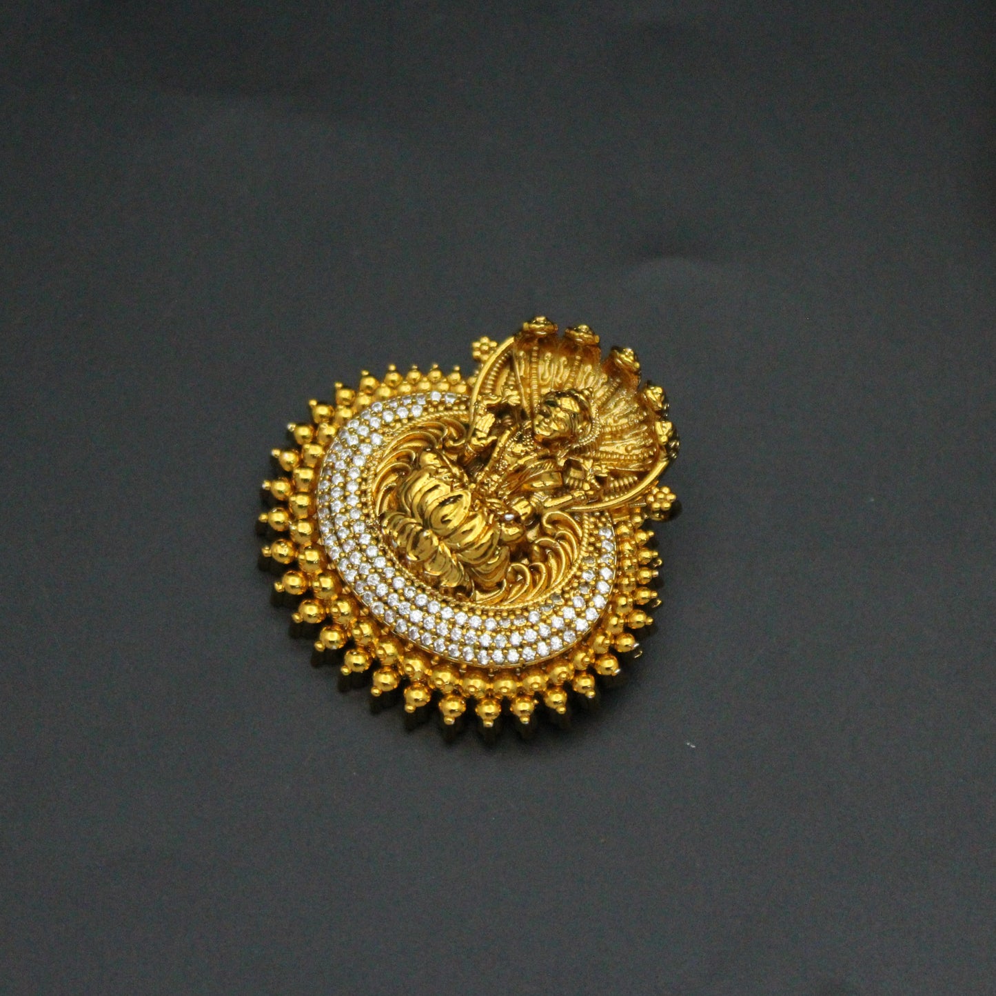 Nakshi Laxmi & Naga Padiga Pendant Set With Push Back Earrings And Openable Hook