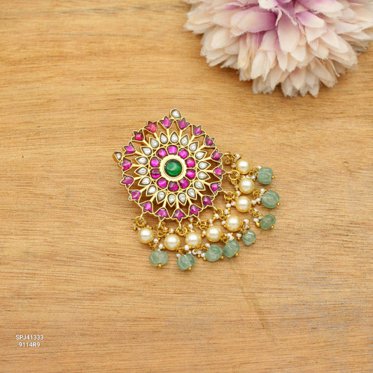 41333 Jadau Pendant With Openable Hook