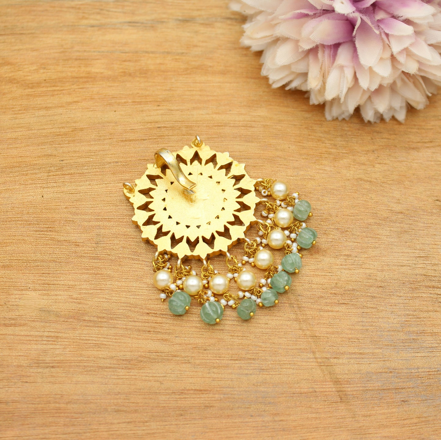 41333 Jadau Pendant With Openable Hook