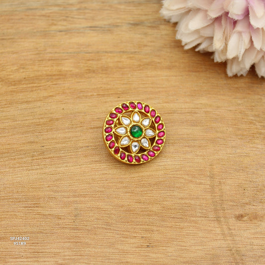 42402 Jadau Multi Flower Locket