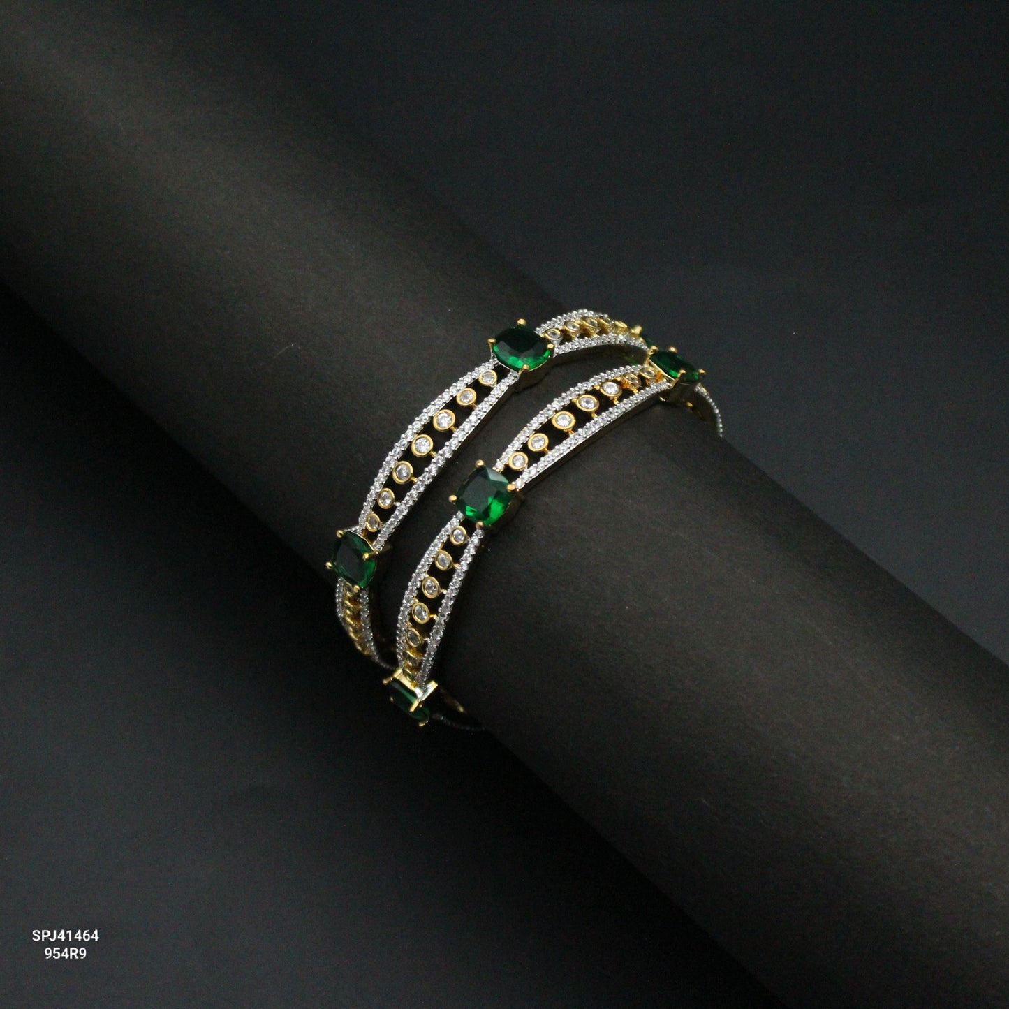 41464 GJ Green Bangles 2'6
