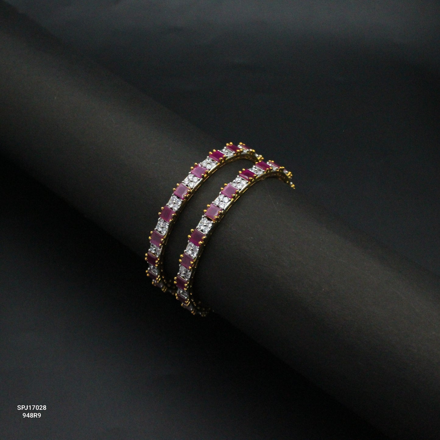 17028 GJ Ruby Bangles