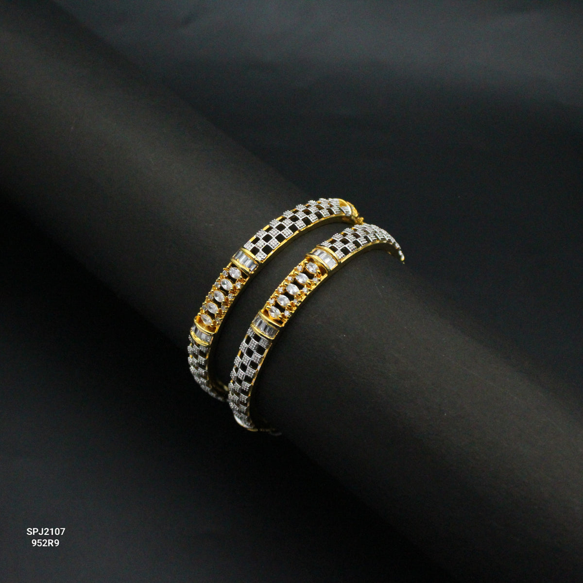 2107 Gold Polish Bangles
