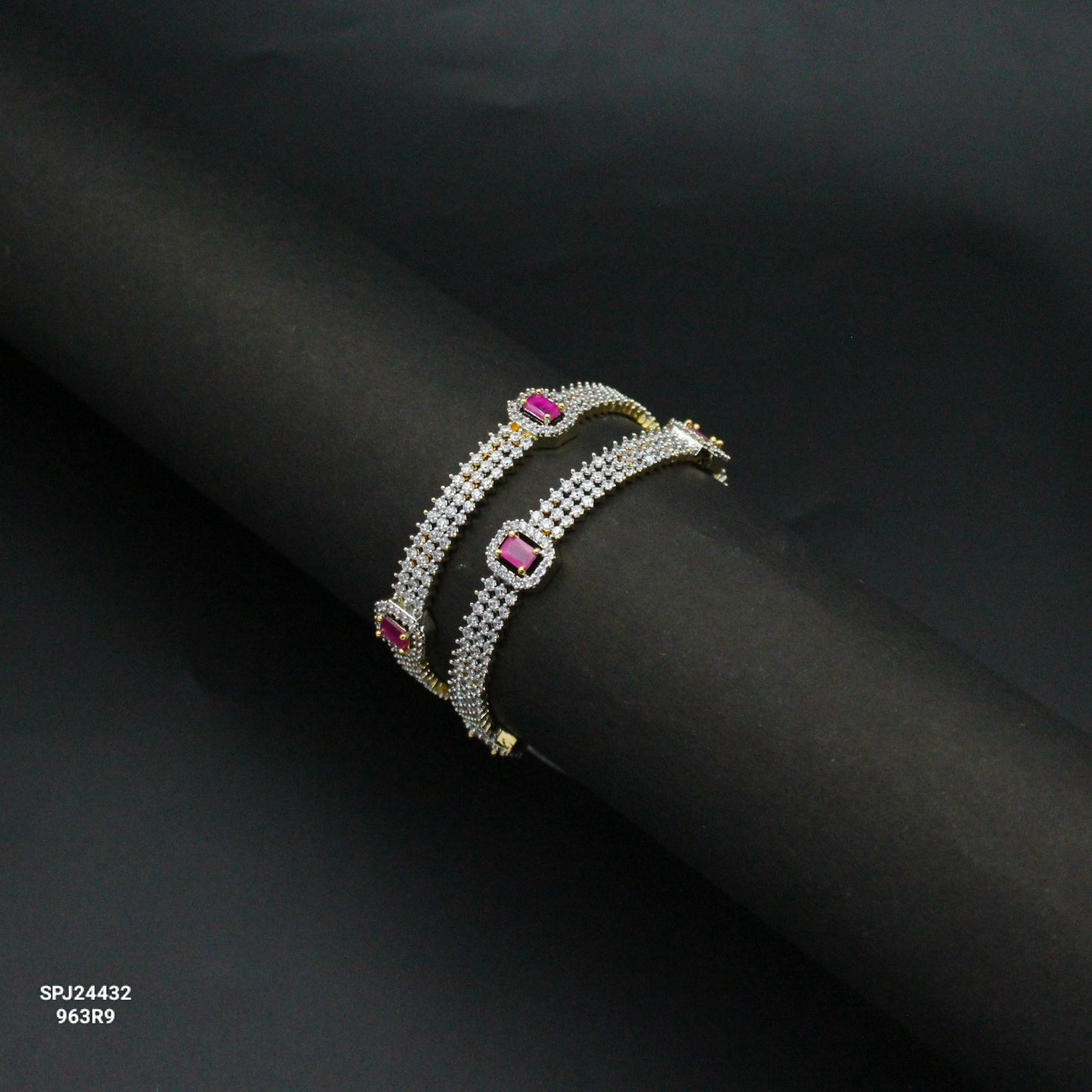 24432 GJ Ruby Bangles Square