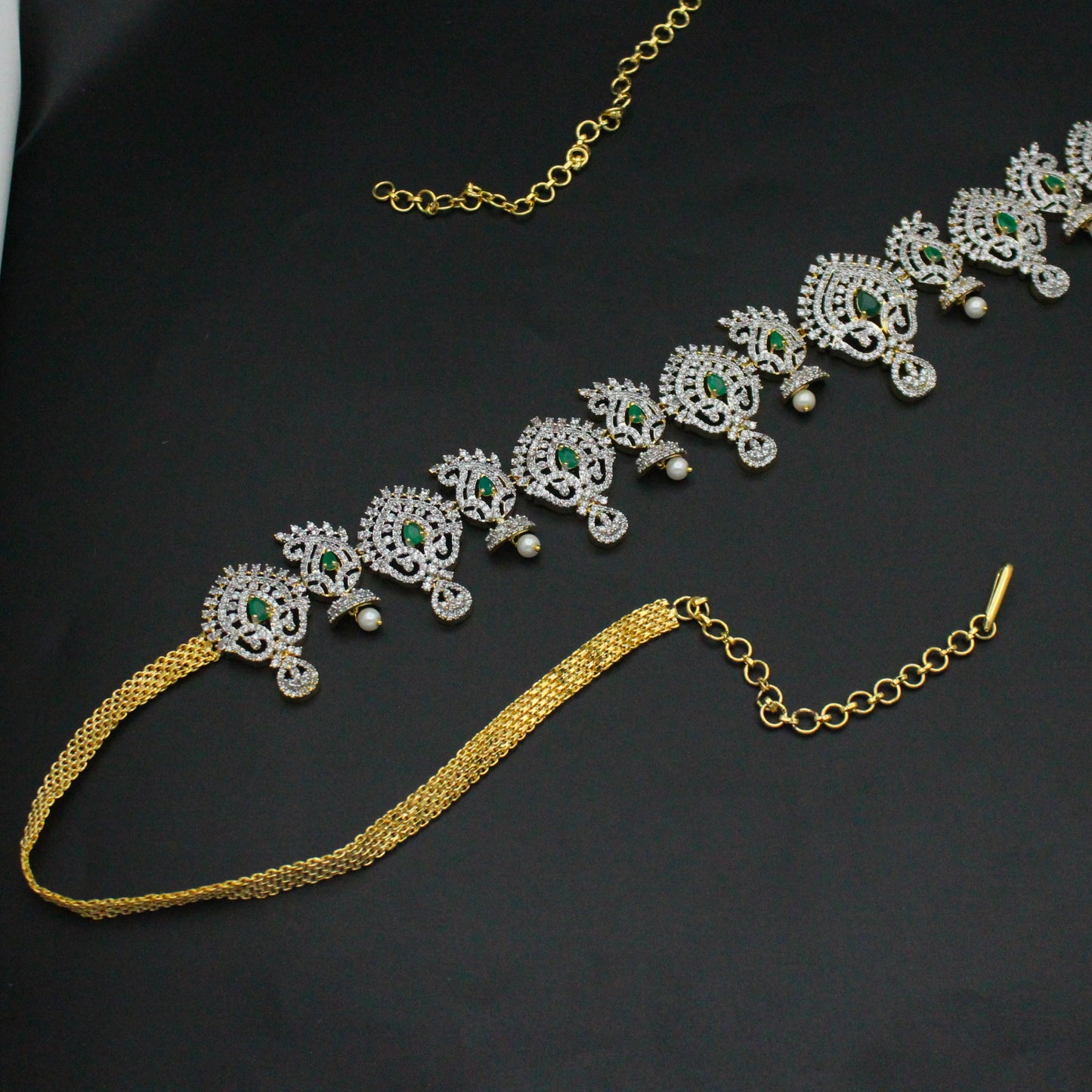 35494 Diamond Look Chain Vaddanam