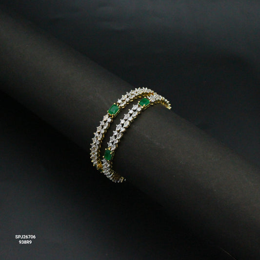 26706 GJ Bangles Green 2'4
