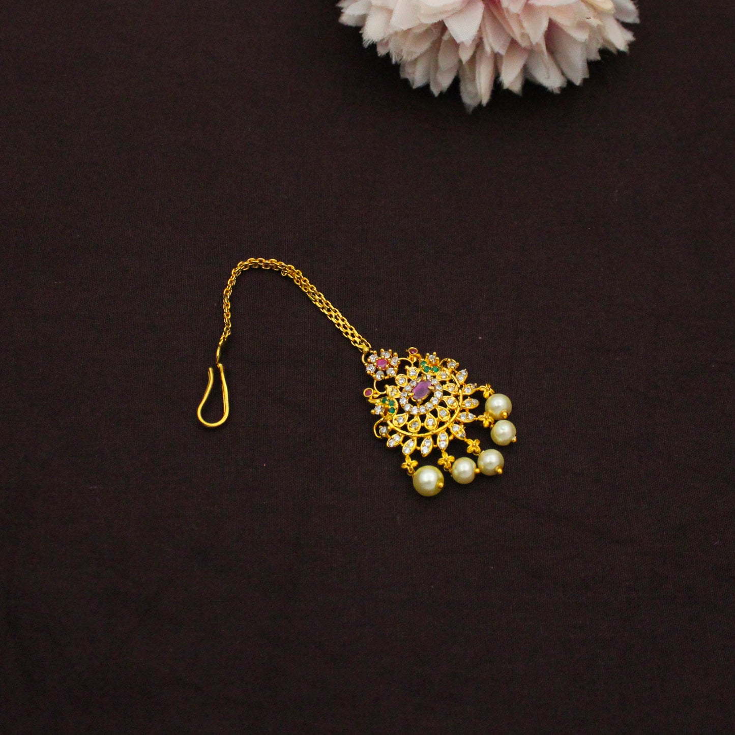 8129 Multi Colour Peacock Combo Necklace Set
