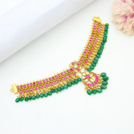 42467 Fully flexible Jadau Necklace