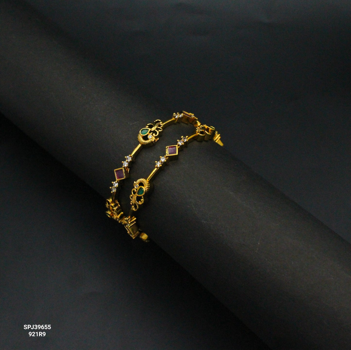Nakshi peacock bangles simple pattern
