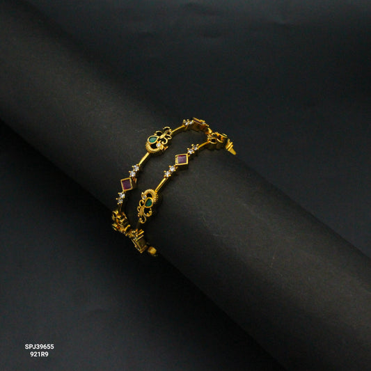 Nakshi peacock bangles simple pattern