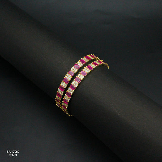 17060 GP CZ Square Stone Red