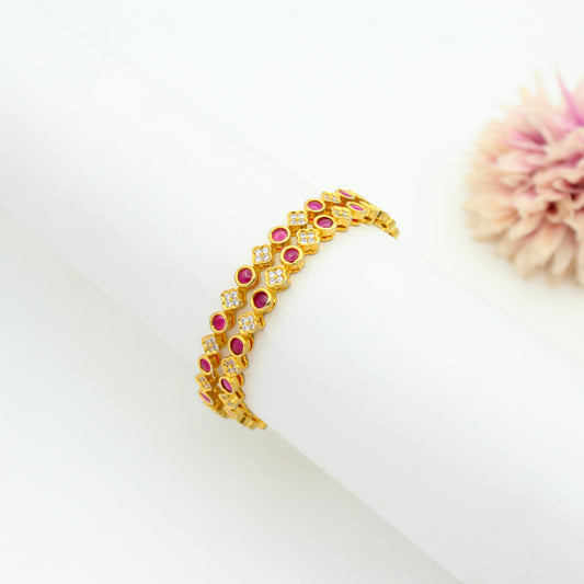 2348 Ruby AD Bangles red