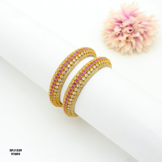 1539 GP Red Broad Bangles 2'8