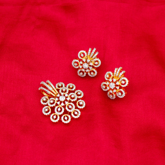 42556 GJ White Fancy Pendant Set