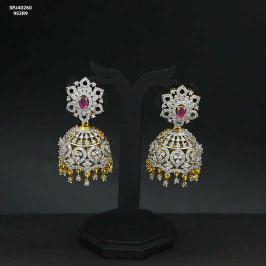 40260 GJ Ruby stone jhumki