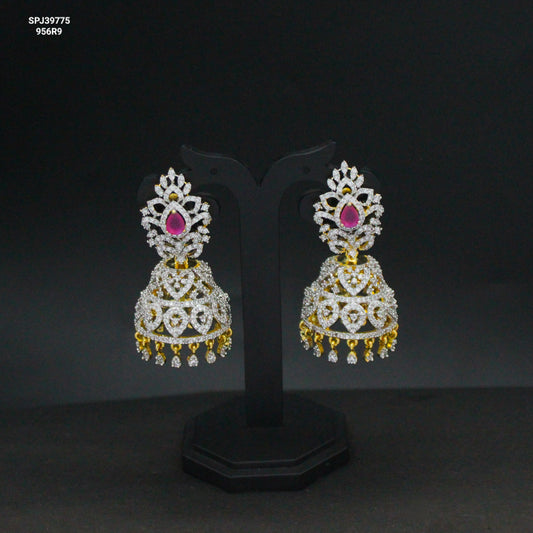 39775 GJ Ruby stone jhumki